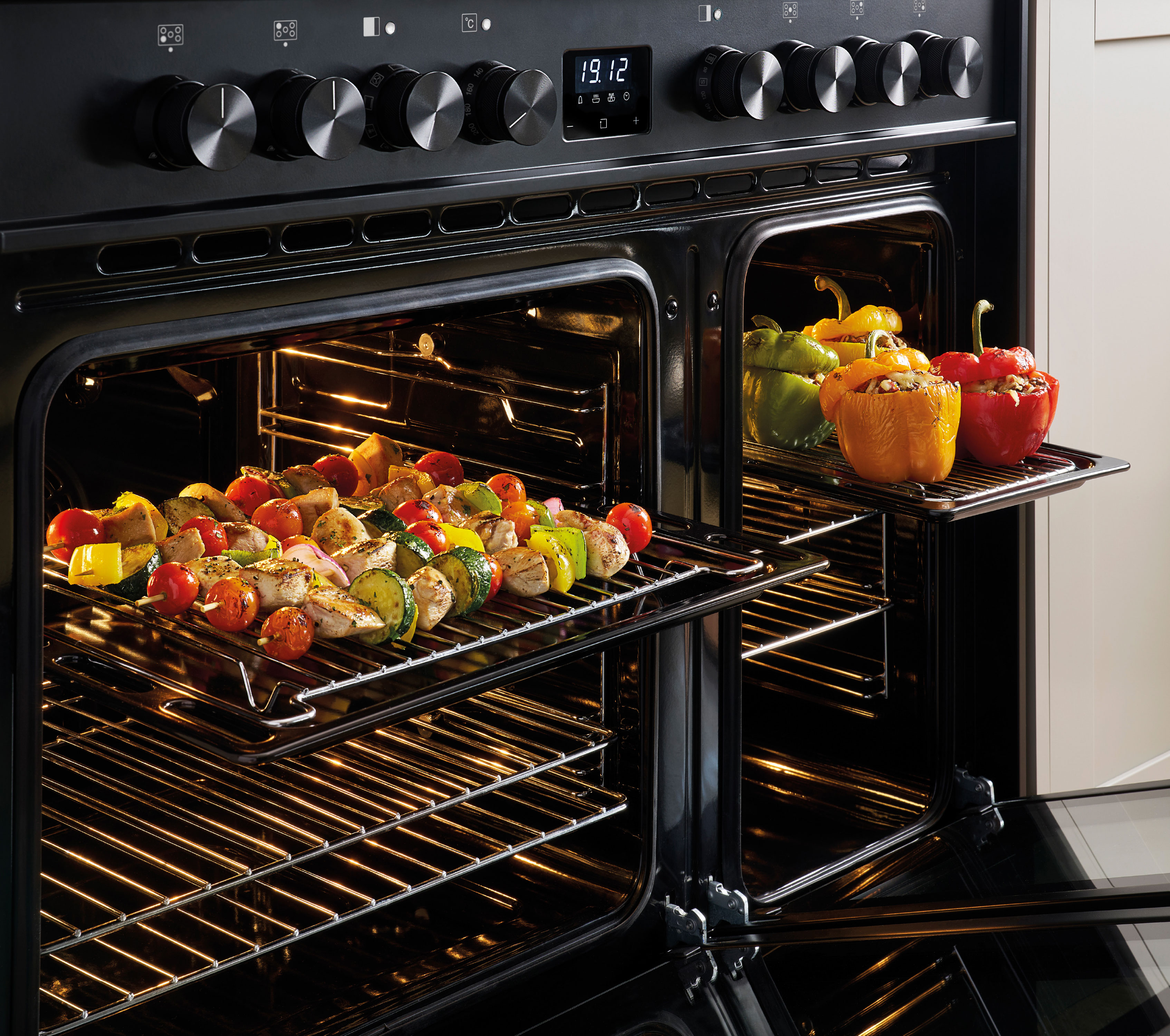 2 grill pans & handle