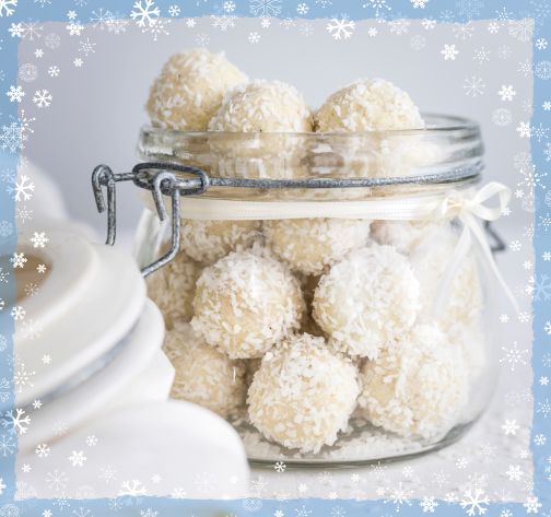 Gift Wrapped Chocolate Brownie Snowballs