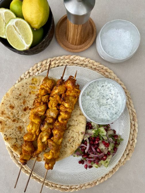 Air fry chicken kebab blog image