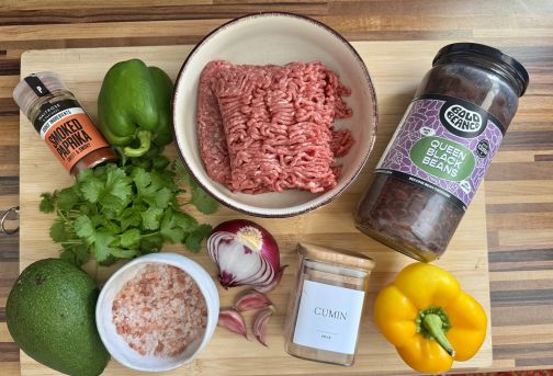 Mexican Beef Taco Ingredients