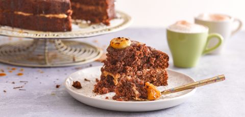 Chocolate, Peanut Butter & Banana Cake