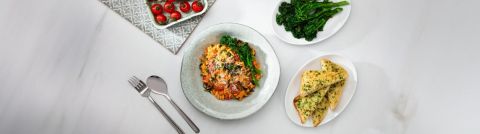 Roast Tomato and Spinach Orzo Risotto