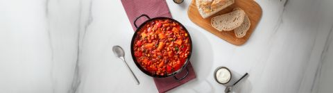 Chipotle, Mixed Bean and Red Pepper Stew